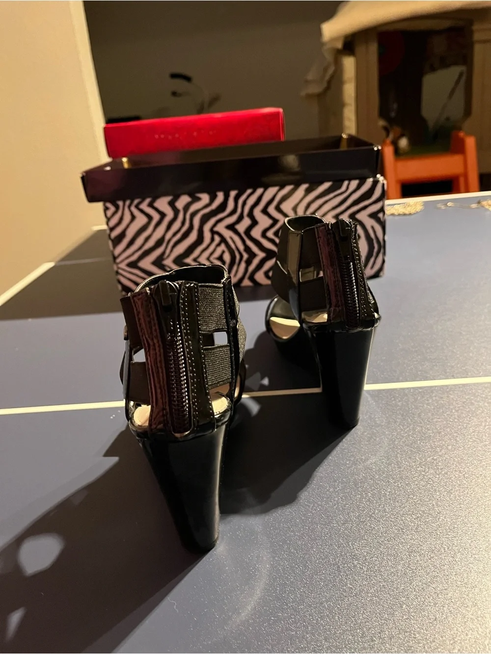 Dana Buchman Black Strappy High Heel Sandals